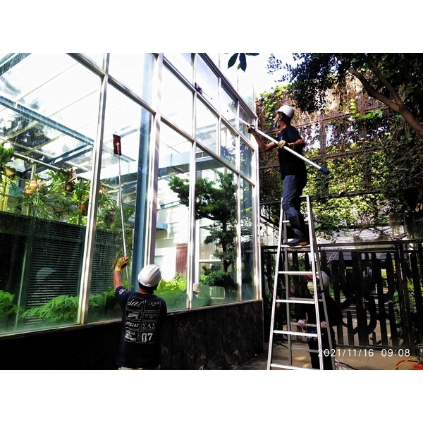 植物園特展室外-玻璃清洗