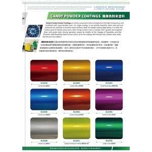 國麗實業-透明色及糖果色粉末塗料色卡 KwoLin Clear＆Candy Powder Coating Color Chart-3-國麗實業股份有限公司