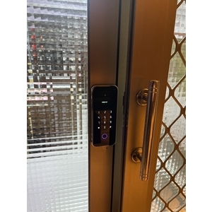 3D人臉識別全自動玻璃門鎖-五行企業社