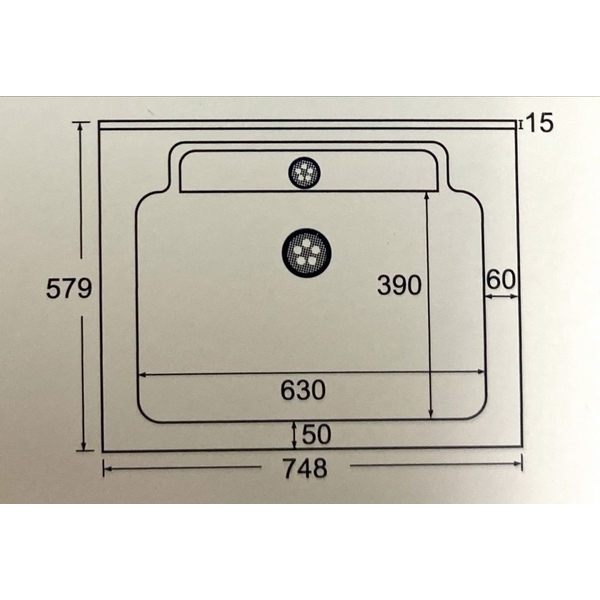 單槽-750型洗衣槽-益馨企業
