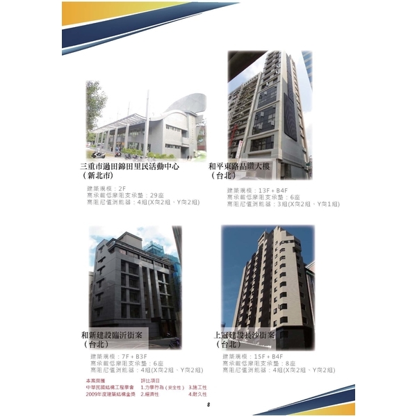 里民活動中心-晶鑽大樓-和新建設臨沂街案-上冠建設長沙街案-新光鋼阿爾格工程股份有限公司