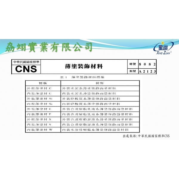 CNS8082-劦翊實業有限公司