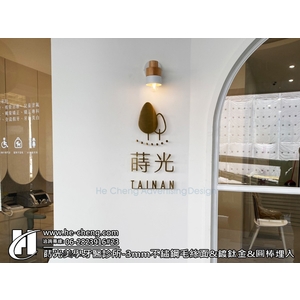 蒔光美學牙醫診所-3mm不鏽鋼毛絲面、鍍鈦金、圓棒埋入-合成廣告社