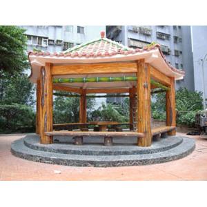 仿竹木涼亭工程-嘉新園藝社
