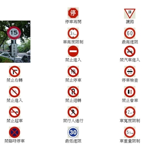 道路交通標誌-禁制標誌-昌翰企業有限公司