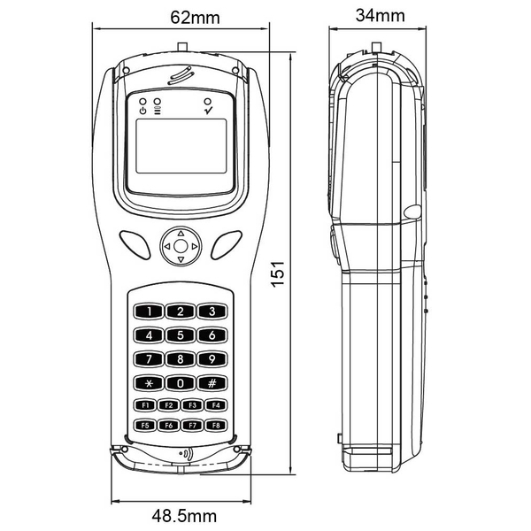 低頻高頻RFID巡邏機(USB/藍芽傳輸)-鵬驥實業有限公司