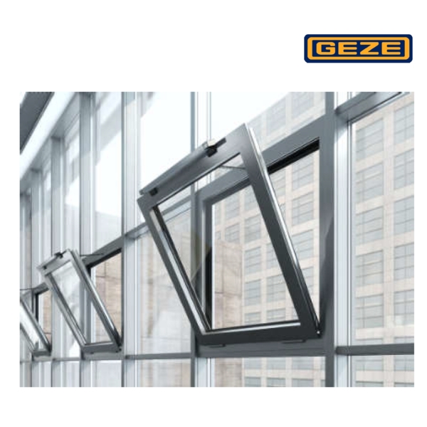 GEZE Slimchain 鋼索式電動自然排煙窗 Automatic Smoking Ventilation Windows