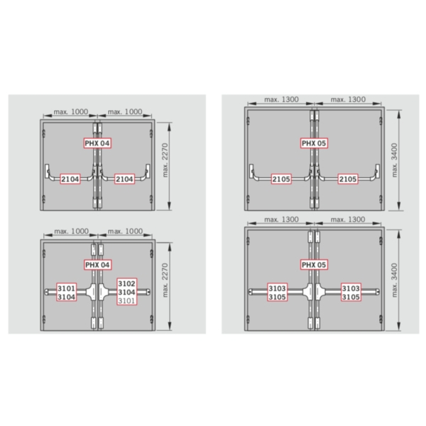 🇩🇪 DORMAKABA PHA2000 下壓式緊急逃生把手 Crossbar Fittings-美德亞有限公司