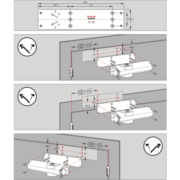 DORMAKABA TS-90 Impluse 門弓器 Door Closer-美德亞有限公司