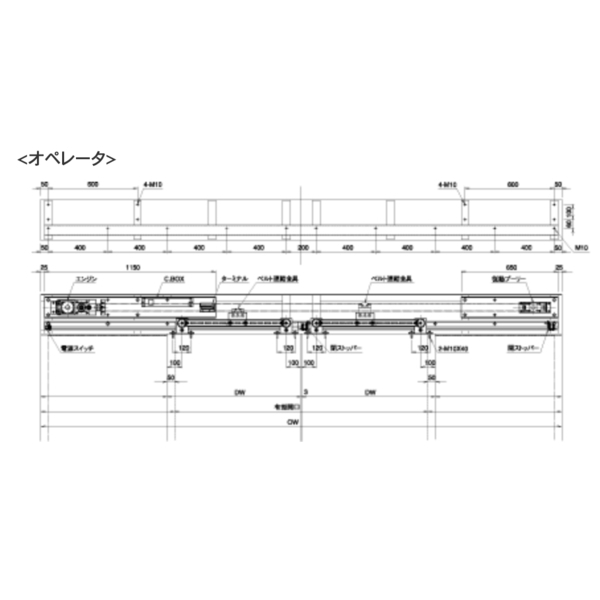 HOKUYO ADM-SX 450KG級重量型／超重型滑動式自動門機／電動門 Automatic Sliding Door-美德亞有限公司
