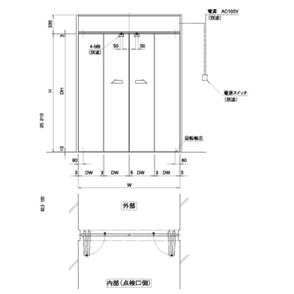 HOKUYO ADV 雙扇折疊式自動門機／電動門 Automatic Sliding Door-美德亞有限公司