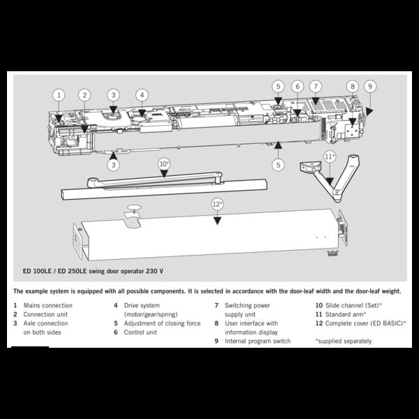DORMAKABA ED-100 自動門弓器／電動門弓器 Automatic Swing Door-美德亞有限公司