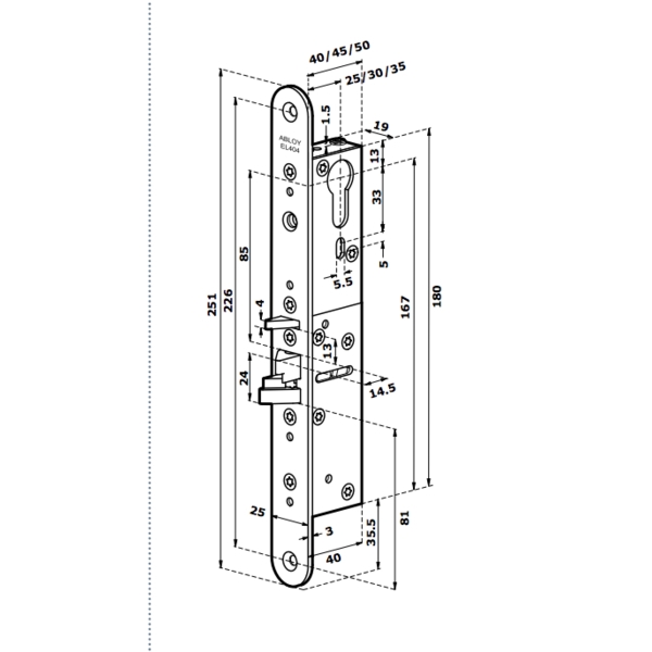 ASSA ABLOY EL404 電鎖／陽極鎖 Electric Lock-美德亞有限公司
