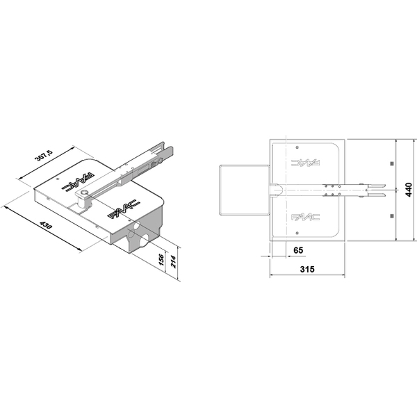 FAAC 770-24VDC 隱藏式扇形電動開門機 Underground Swing Gate Operator-美德亞有限公司