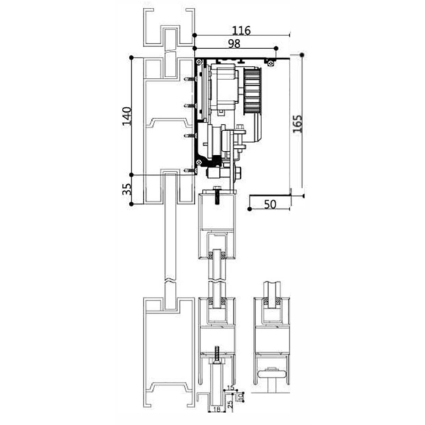 ASTER TC-1500  重型平移式自動門機／電動門 Automatic Sliding Door-美德亞有限公司