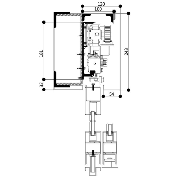 ASTER TC-1800 重型平移式自動門機／電動門 Automatic Sliding Door-美德亞有限公司