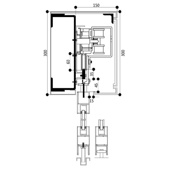 ASTER RCD-1200 圓弧型自動門機／電動門 Circutar Sliding Door-美德亞有限公司