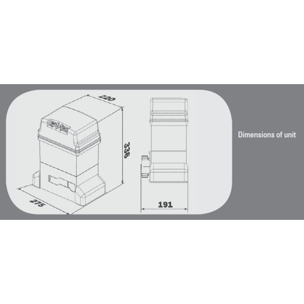 FAAC 746 滑動式電動開門機／自動開門機 Gearmotor Sliding Gate Operator-美德亞有限公司