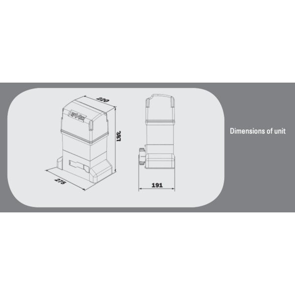FAAC 844 滑動式電動開門機／自動開門機 Gearmotor Sliding Gate Operator-美德亞有限公司