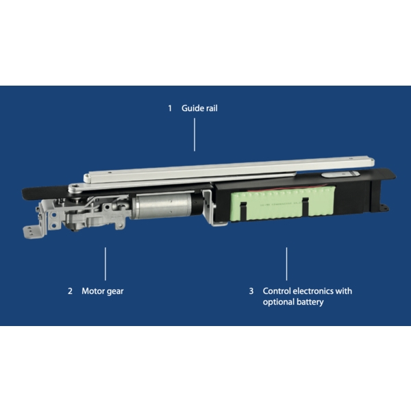 GEZE ECTURN INSIDE 125KG級隱藏式電動門弓器 Concealed-Automatic Swing Door-美德亞有限公司