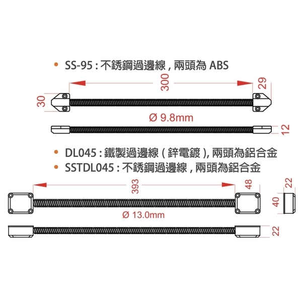 ASTER DL-260, DL-045 通電金具-美德亞有限公司