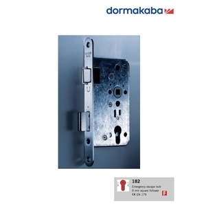 DORMAKABA 182 歐規水平鎖 Escape Mortise Lock-美德亞有限公司