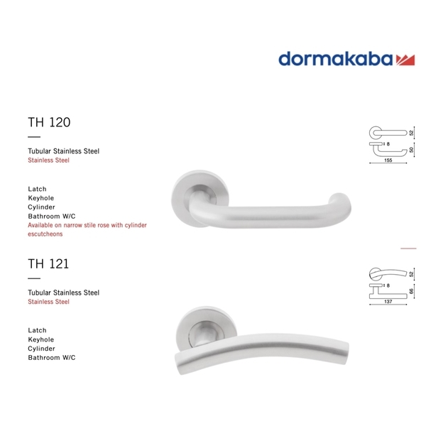 DORMAKABA TH系列水平把手 Mortise Lock Handle-美德亞有限公司