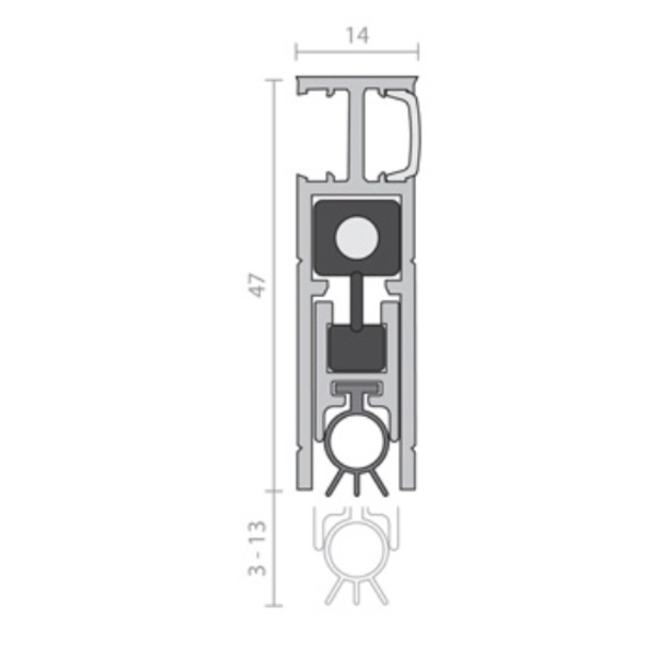 RAVEN RP35SI 下降壓條 Smoke Sealing System-美德亞有限公司