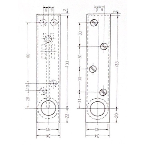 555 130-S 400KG級 非自動鉸鏈 PIVOT HINGES-美德亞有限公司