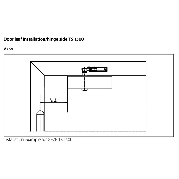 GEZE TS1500 標準型門弓器 Overhead Door Closer-美德亞有限公司