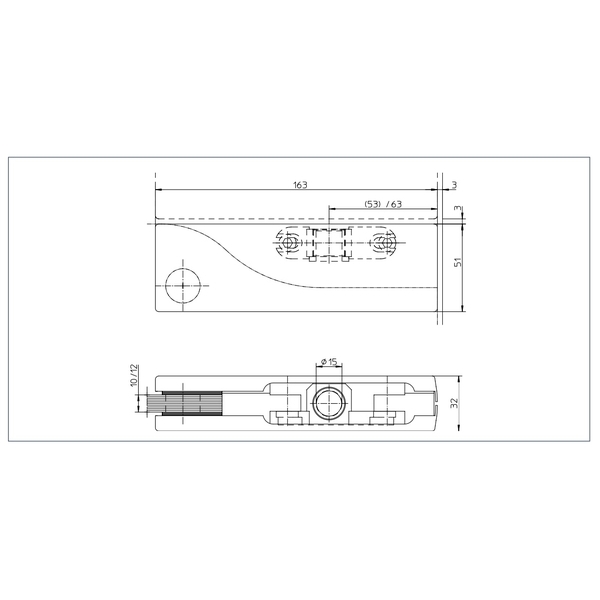 GEZE PT-20 玻璃門上夾具／上包角 Top Patch-美德亞有限公司