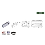 ASTER GL-600 玻璃門鎖夾 Corner Lock Patch-美德亞有限公司