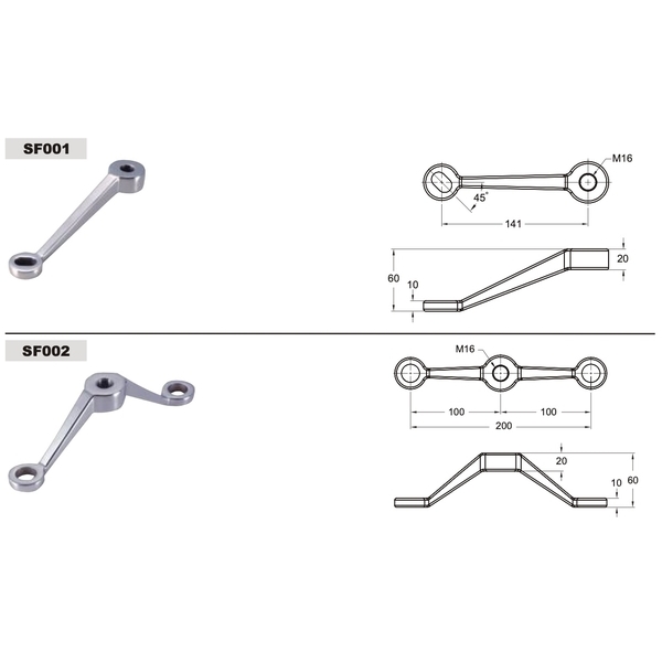 ASTER SF 玻璃爪具 Spider Fitting-美德亞有限公司