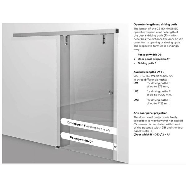 DORMAKABA CS-80 MAGNEO 磁浮橫拉式無聲自動門 Automayic Sliding Door-美德亞有限公司
