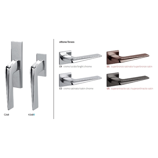 OLIVARI Chevron 進口水平把手 Door Handle-美德亞有限公司