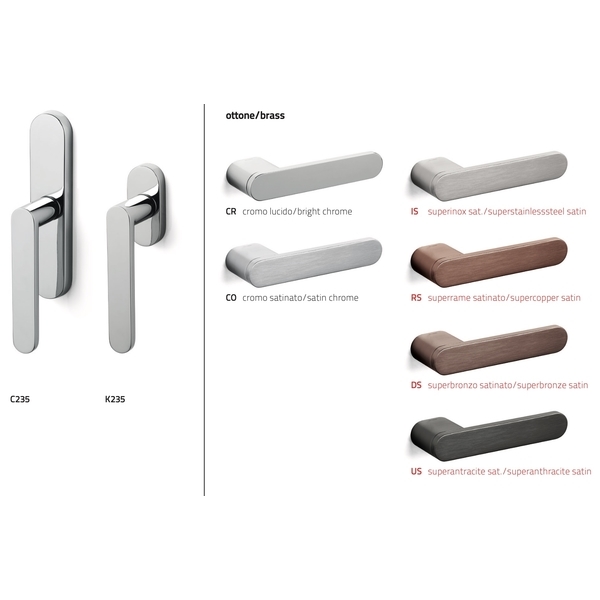 OLIVARI Radial 進口水平把手 Door Handle-美德亞有限公司