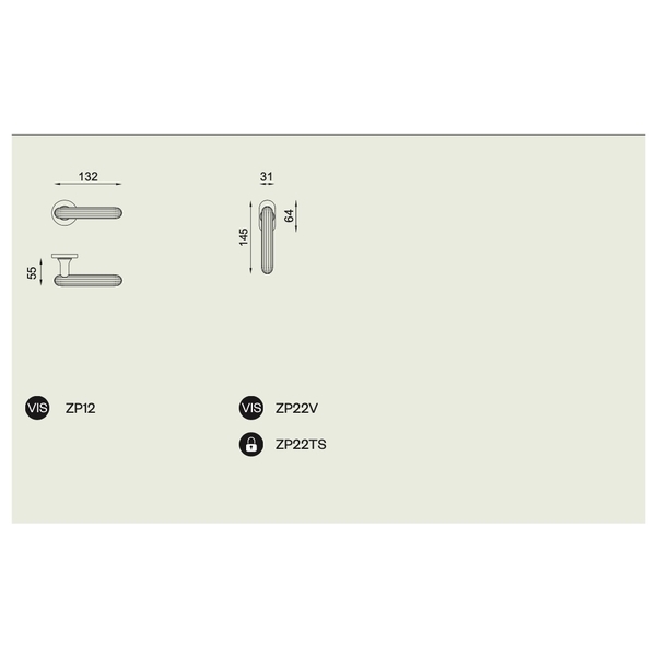 dnd zeppelin 進口水平把手 Door Handle-美德亞有限公司