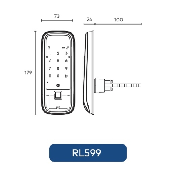 DORMAKABA RL-599 六合一外掛式輔助電子鎖 Digital Lock-美德亞有限公司