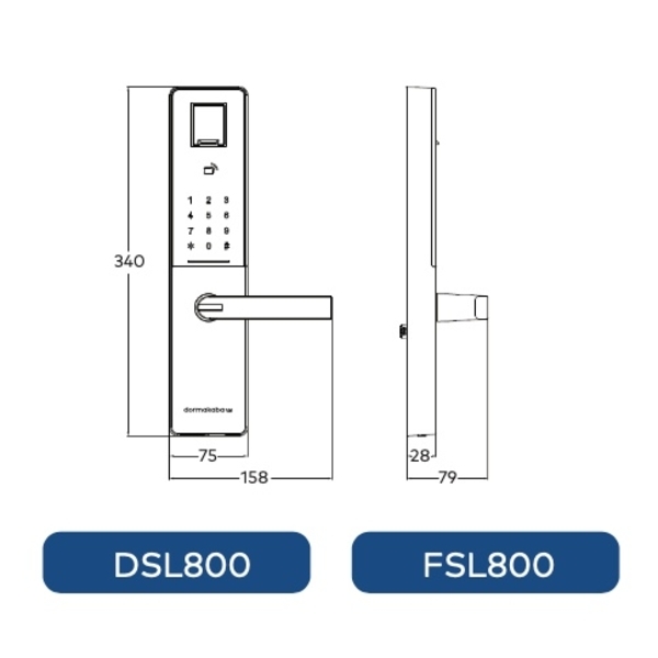 DORMAKABA FSL800 六合一智慧型多栓式電子鎖 Digital Lock-美德亞有限公司