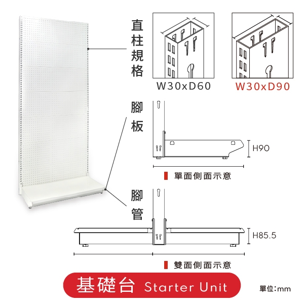 QS型展示架-中日店舖設備股份有限公司