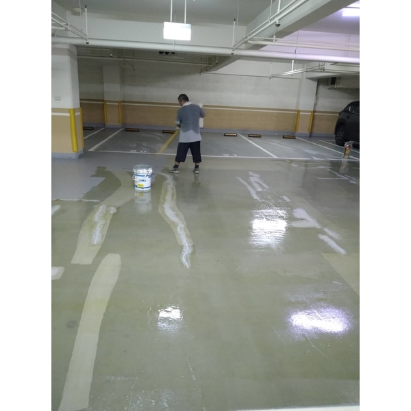 地下室停車場epoxy樹脂地坪整修