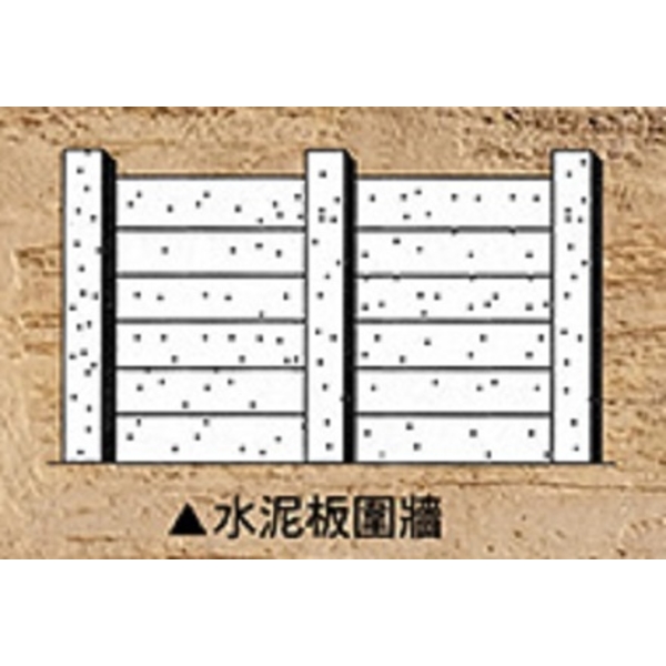 水泥板圍牆