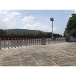 圓型透空雙開電動大門