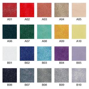 金蔥系列噴漆色卡(白底)-巧新玻璃明鏡有限公司