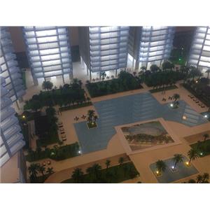 社區大樓景觀夜景模型-傑伶建築模型