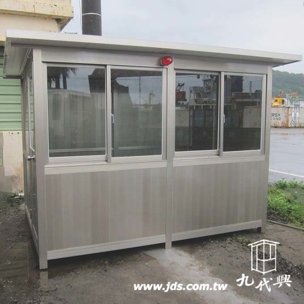 警衛亭-G639後方全鋁板(可掛冷氣室內外機)-九代興鋁業社