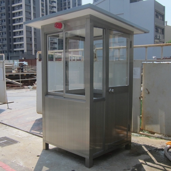 G521-警衛亭-中壢工地建案(左開門)-九代興鋁業社