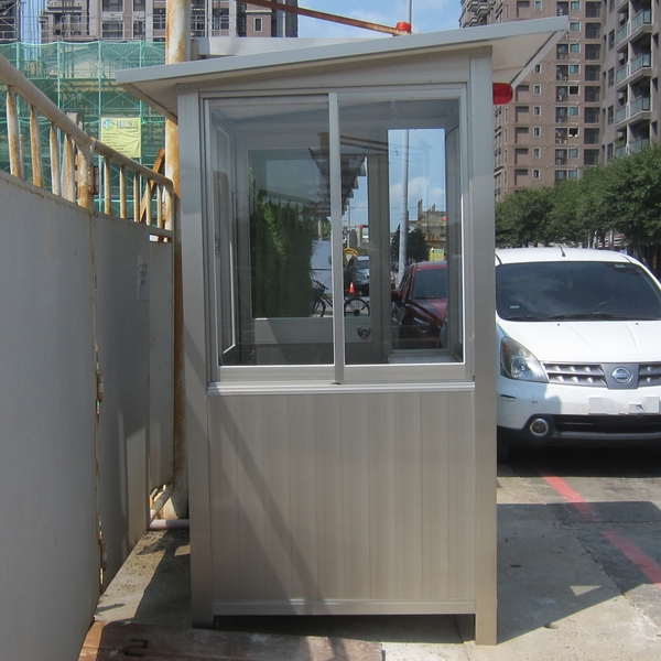 G521-警衛亭-中壢工地建案(左開門)-九代興鋁業社