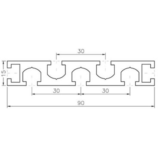 鋁擠型 (M6)  A1590-6-巨碩精機有限公司
