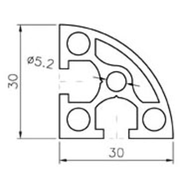 鋁擠型 (M6)  AR30-6-巨碩精機有限公司